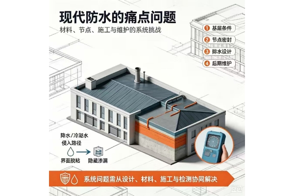 无机结构防水工艺与传统防水工艺的核心区别解析